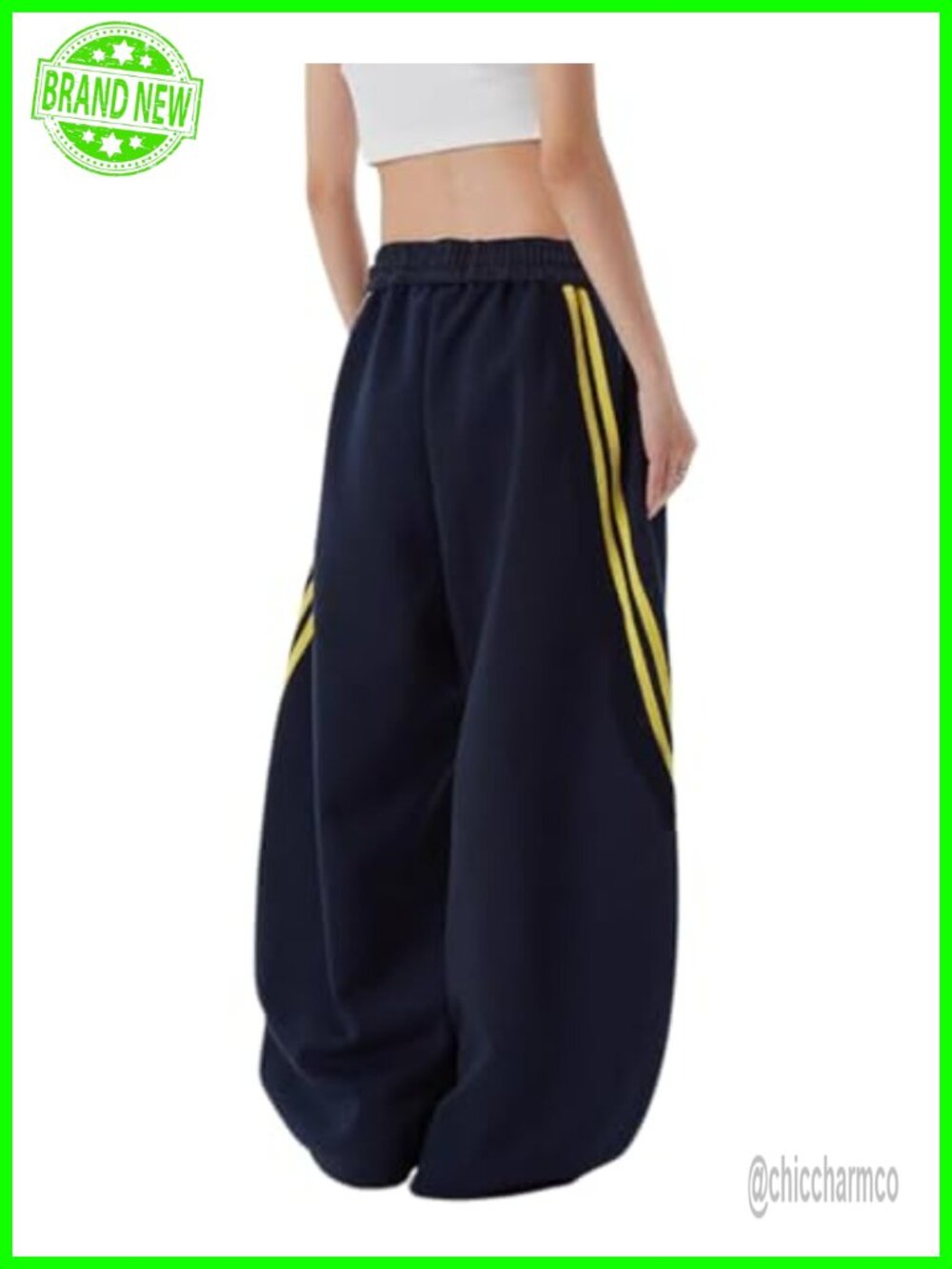 Wide Leg Sweatpants Baggy Joggers with Pockets - Picture 5 of 6